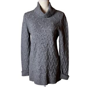 Lafayette 148 New York Charcoal Cowl Neck Sweater